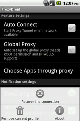 ProxyDroid android App screenshot 0