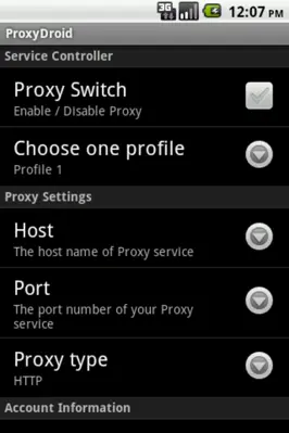 ProxyDroid android App screenshot 2